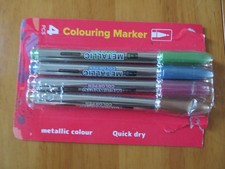 4 markery barwiące - kolory metaliczne