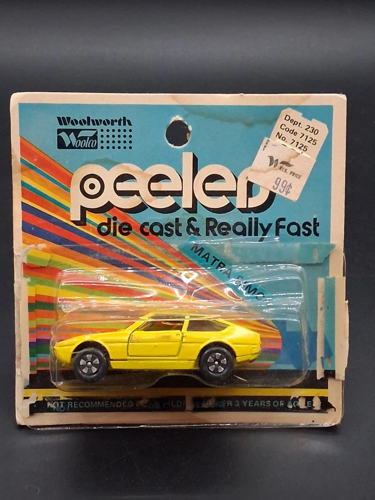 Vintage Woolworth Woolco Peelers Playart Diecast Matra Simca Hong Kong MOC