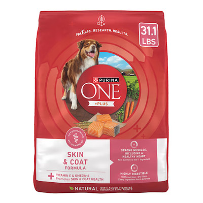 Purina ONE Natural +Plus Skin & Coat Formula Sensitive Stomach Dry Dog Food