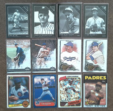 Hall Of Fame Baseball Card Lot (12x) All HOF MLB Mixed Eras Vintage/Modern Cards