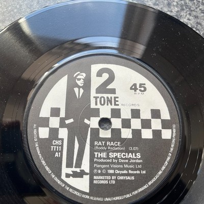 The Specials Rat Race 1980 Uk 2 Tone Vinyl 7'' 45 TT 11 Reggae paper label Ex