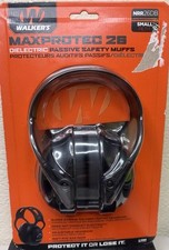 Walkers Max Protec 27 Passive Adjustable Earmuffs NRR 26DB , Black - Small