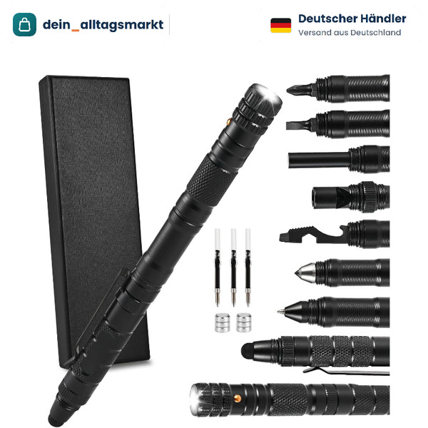 Multitool Stift 13 In 1 Mit LED Multifunktional Geschenk FüR MäNner Geburtstag-image