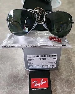🔥 RAY-BAN RB3293 POLARIZED Lunettes de soleil Gunmetal noir/vert gris 004/9A 63 Enveloppe