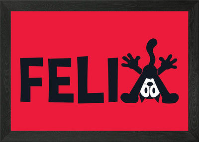 Felix the Cat I See You Framed Wall Art Poster Canvas Print Picture