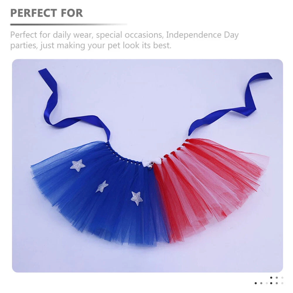 VETEMENTS Set 5 Sedute Felpa con Cappuccio per Cani Gonna Tutù per Giorno dell'Indipendenza Abbigliamento per Cani per