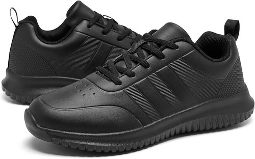 NEW WOMEN'S ENLEN&BENNA BLACK FOOD SERVICE NURSING WORK SHOES - SIZE 8
