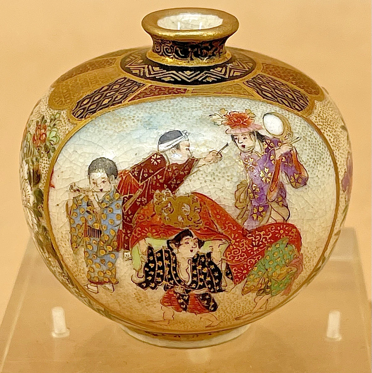 萨摩锦光山在日本古董花瓶| eBay