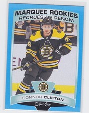 19/20 OPC... CONNOR CLIFTON...MARQUEE ROOKIE...BLUE BORDER...SP...# 624...BRUINS