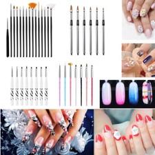 5 15 PCS Nail Art Gel Design Pen Painting Polish Brush Dotting Drawing Tools Set