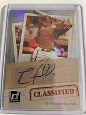 2021 Panini Donruss Classified Signatures Renato Nunez #CS-RN Auto