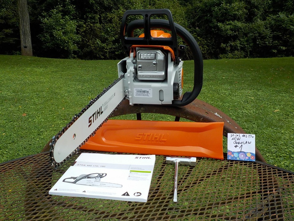 LAST ONE ! NEW STIHL MS 170 CHAINSAW WITH 16" BAR & CHAIN & ACCESSORIES ...