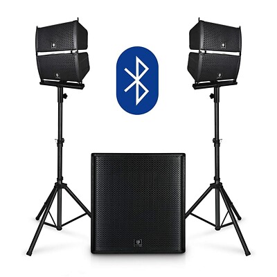 Proreck Club 4000 18'' 4000W Stereo PA Speaker System Combo Set for DJ