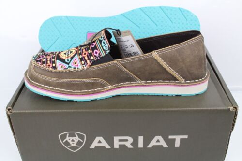 Ariat Women's Cruiser Slip On Shoes Brown Bomber Neon Lights 10042532 - Picture 2 of 4