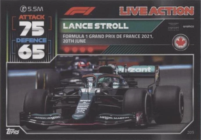 2022 Topps F1 Turbo Attax - Lance Stroll #205