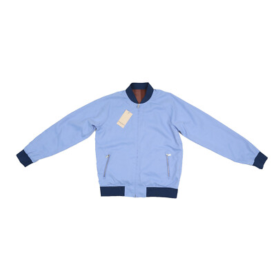 Scotch & Soda Cut and Sew Reversible Bomber Jacket Navy Multi Size M