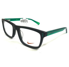 Nike Kids Eyeglasses Frames 5536 001 Black Clear Green Rectangular 46-15-125