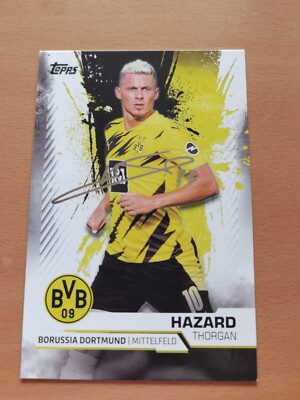 Topps BVB Borussia Dortmund Team 2020 20/21 BVB Mittelfeld Thorgan Hazard #22