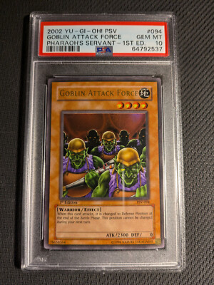 Yugioh Goblin Attack Force PSV-094 1. Auflage Ultra Rare PSA 10 Gem Mint!