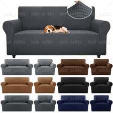 1/2/3 Seater Slipcover Solid Color Sofa Covers Stretch Couch Furniture Protector