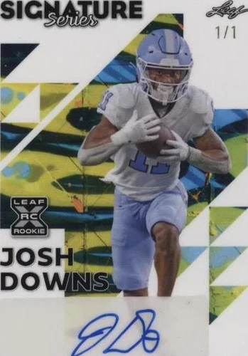 2023 Leaf Signature Series Josh Downs #BA-JD1
