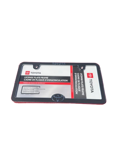 Toyota Logo Metal License Plate Frame Official Licensed - Picture 2 of 9