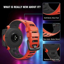 For Garmin Instinct /Instinct Solar Silicone Watch Sports Band Strap Replacement