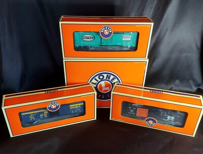 Lionel 6-39203 O Gauge 6464 Series X Boxcar Set 3-Pack W/Box