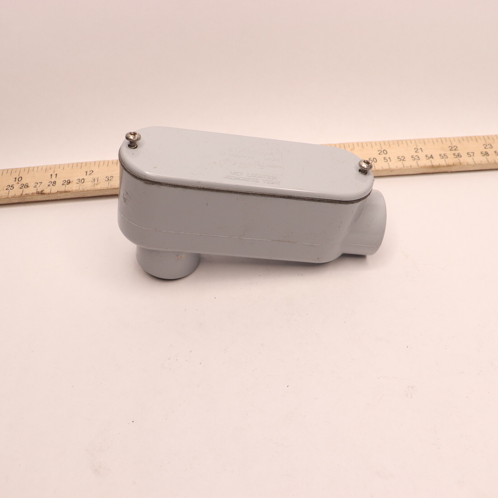 Kraloy Rigid NonMetallic Type LB Conduit Fitting PVC Gray 1" LB10 eBay