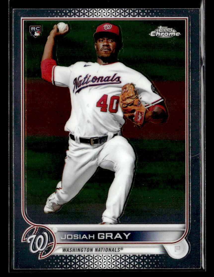 Josiah Gray 2022 Topps Chrome #160 Rookie Washington Nationals