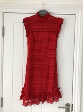 Pretty Little Thing red dress size 6 Excellent Condition Worn Once