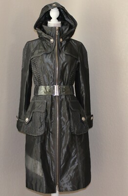 100% Authentic Basic Anywear Hoody Silver color Laminated Coat