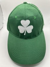 SHAMROCK CLOVER Green St. Patrick  s Day Hat Adjustable Baseball