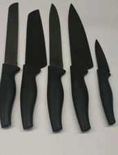 Wanbasion Black Professional Kitchen Knife Chef Set with Sheathes Dishwasher