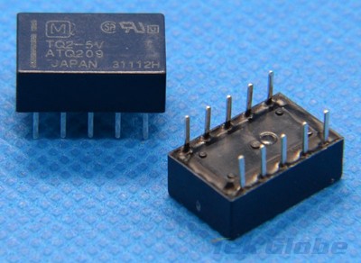 1 Stück TQ2-5V DIP-10 Low Signal Relais DPDT 1A 5V-