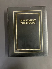 Vintage Day-Timer Leather Investment & Estate Portfolio Binder Inserts Complete 