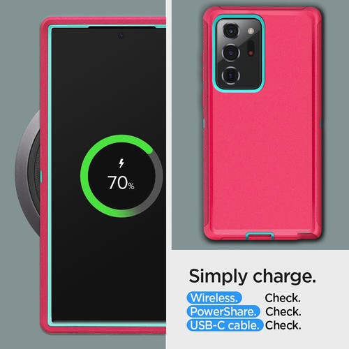 For Samsung Galaxy Note 20/20 Ultra Case Heavy-duty Rubber Clip Belt Phone Cover - Picture 23 of 54
