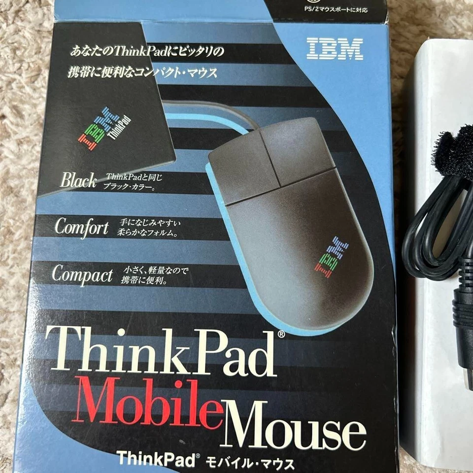 28L3671 Open Box IBM ThinkPad Mobile Mouse PS/2 Black from Japan - Image 3 of 4