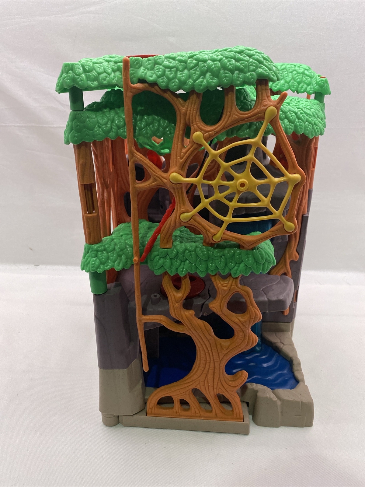 Fisher Price Imaginext Gorilla Mountain Jungle Playset Forest Foldable