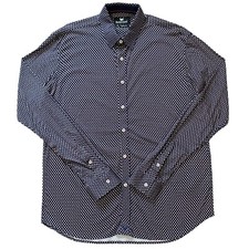 Buttercloth Mens Long Sleeve Blue Red Yellow Button Up Shirt Size XL