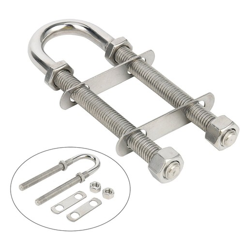 2PCS 1/2" Dia-3-1/2" Thread Lenght Boat Stainless U Bolt Stern Bow Eye Tie Down - Bild 3 von 5