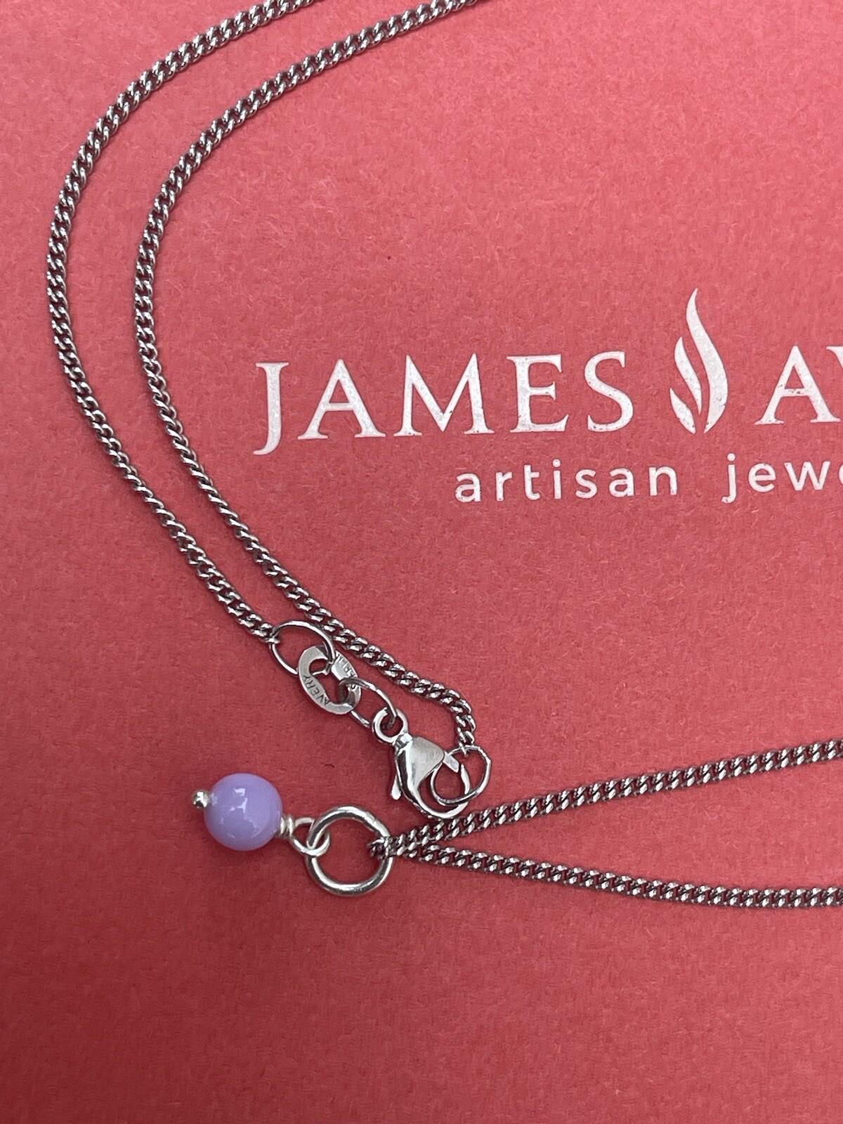 James Avery Sterling Silver 20” Curb Chain With JA La… Gem