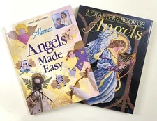 Lot of 2 Craft Books Aleene's ANGELS MADE EASY + A CRAFTER'S BOOK OF ANGELS HB 