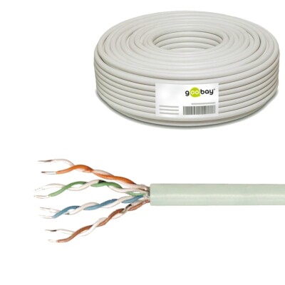 60m CAT5e U/UTP Kabel Netzwerk Litze flexibel Patchkabel LAN Ethernet DSL