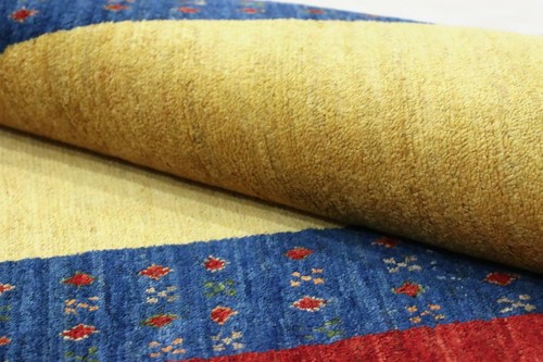Alfombra oriental persa Gabbeh Loribaft 126x83 alfombra anudada a mano - Imagen 8 de 10
