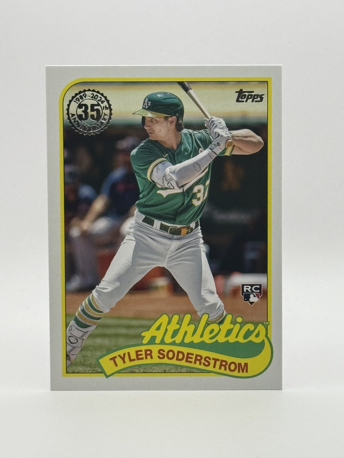 Tyler Soderstrom 2024 Topps Series 1 1989 Baseball Rookie Throwback Card RC
