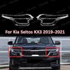 Guscio copri faro anteriore auto trasparente per Kia Seltos KX3 2019 2020 2021