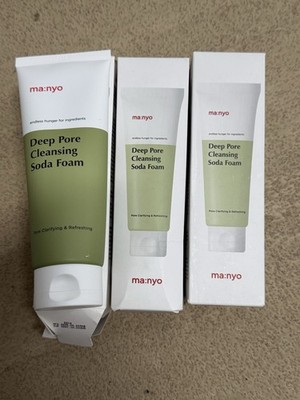 3x Pack ma:nyo Manyo Deep Pore Cleansing Soda Foam 150ml US SELLER Exp 10/27