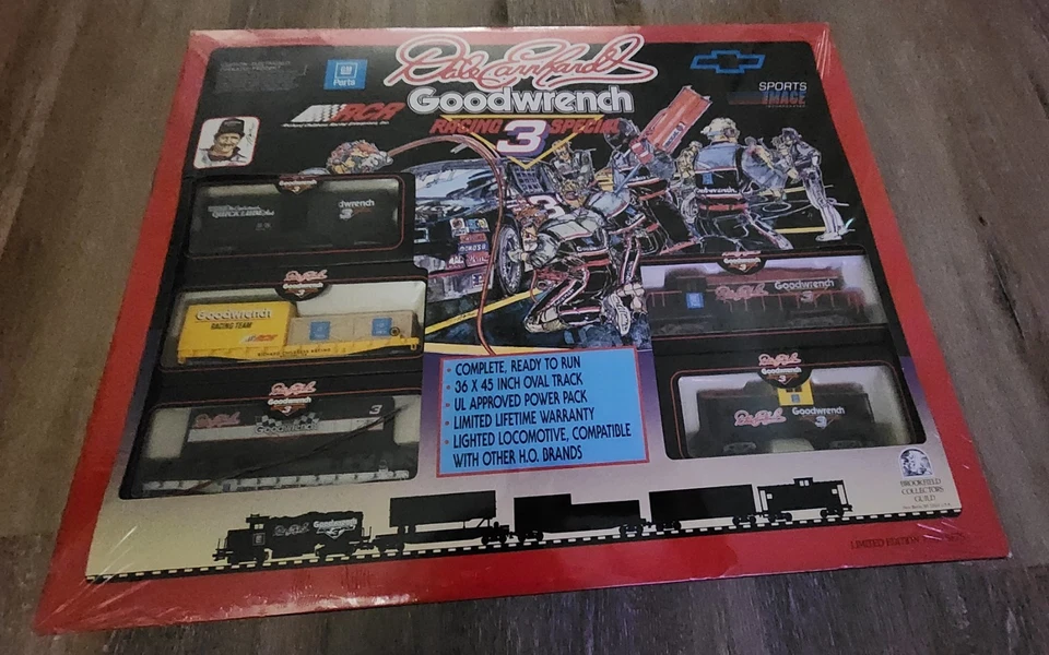 Dale Earnhardt Goodwrench Racing 特殊电动 LE 火车套装。 #3 全新带盒,未开封 — 第 2/4 张图片