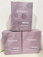 Farmasi Nutriplus Delish Coffee 3 Pack Mushroom Chicory Collagen Instant Coffee